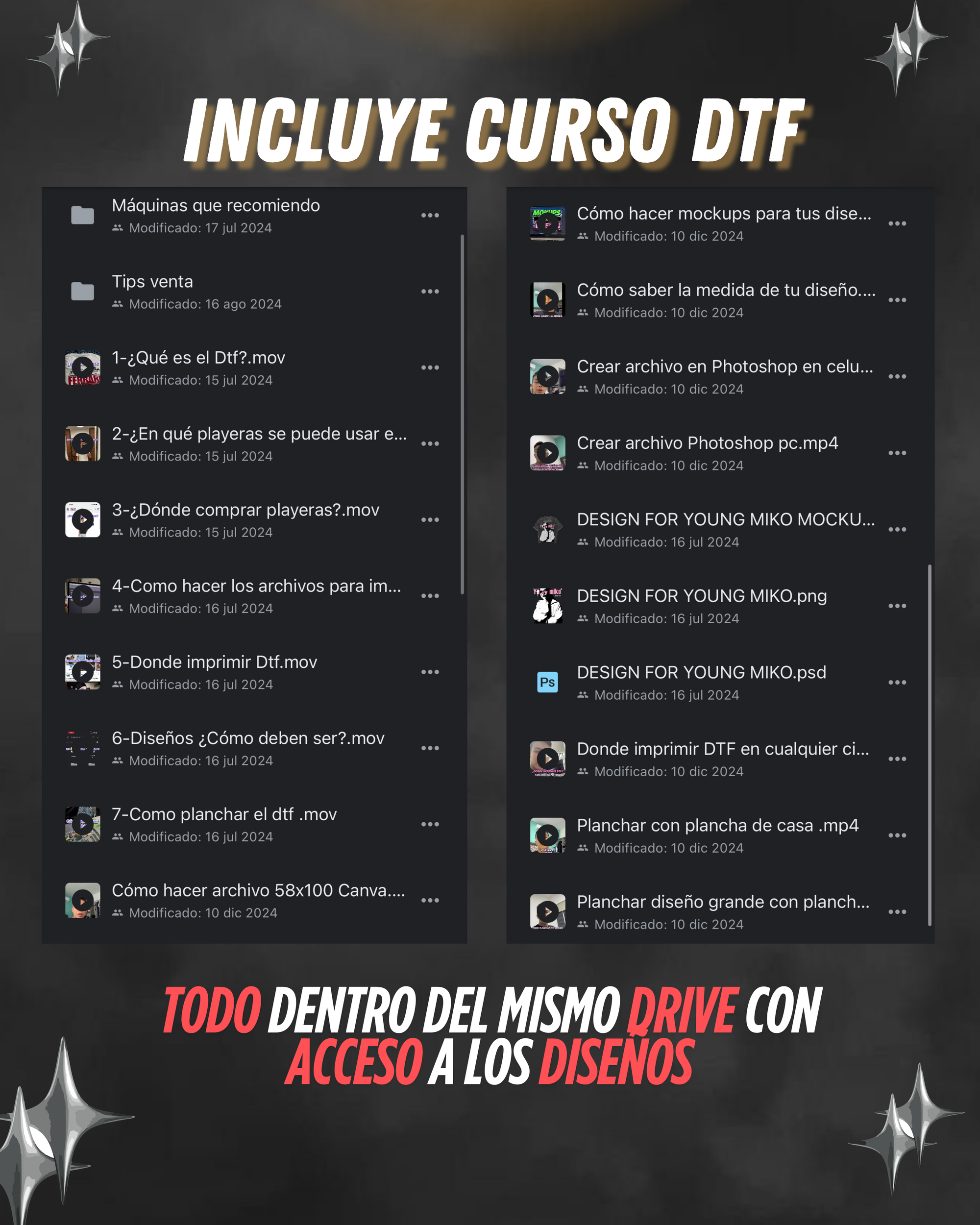 Paquete Completo Diseños DTF PREMIUM