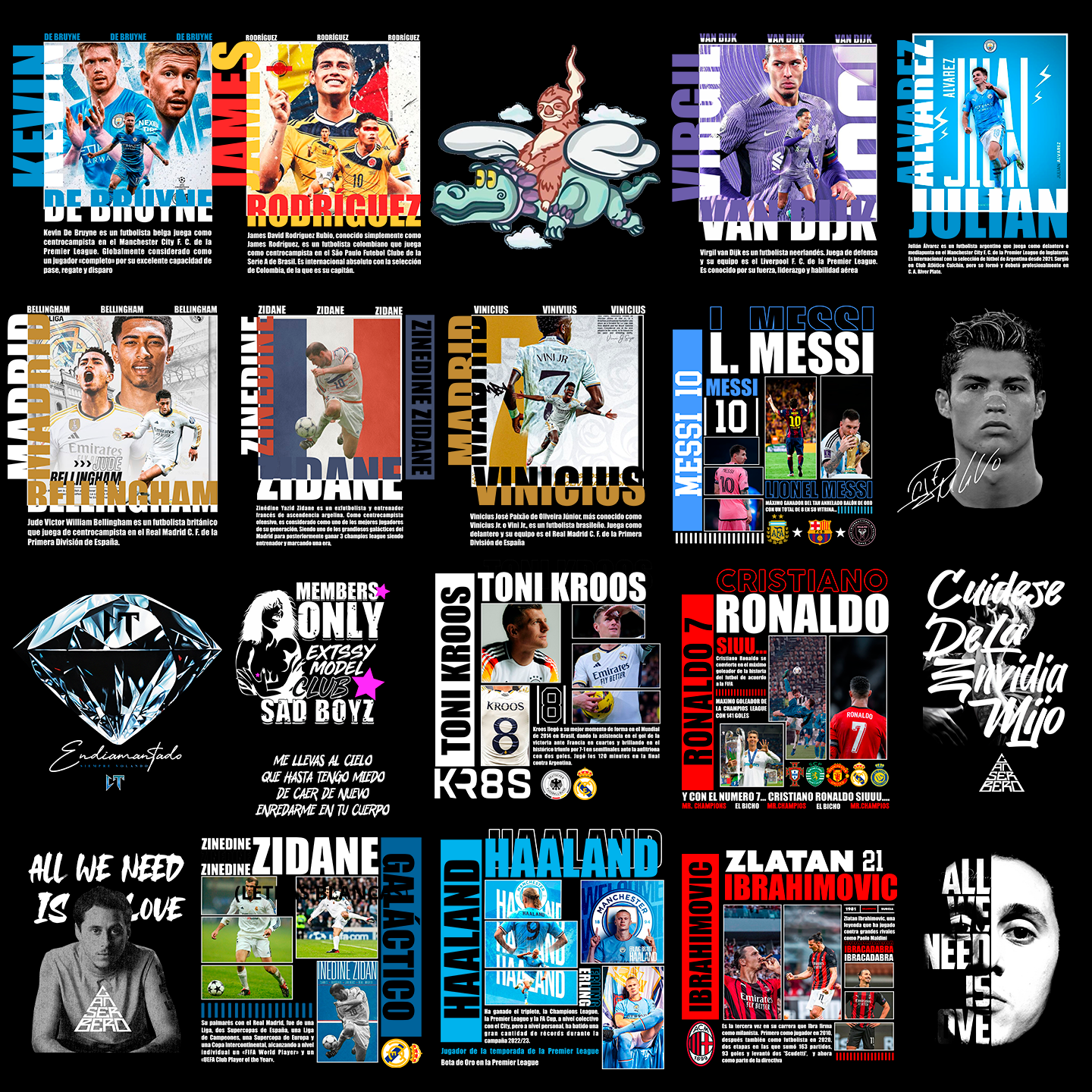 Paquete Completo +50,000 Diseños Para DTF y Sublimación
