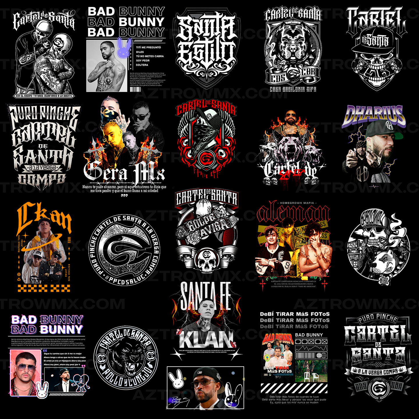 Paquete Completo +50,000 Diseños Para DTF y Sublimación