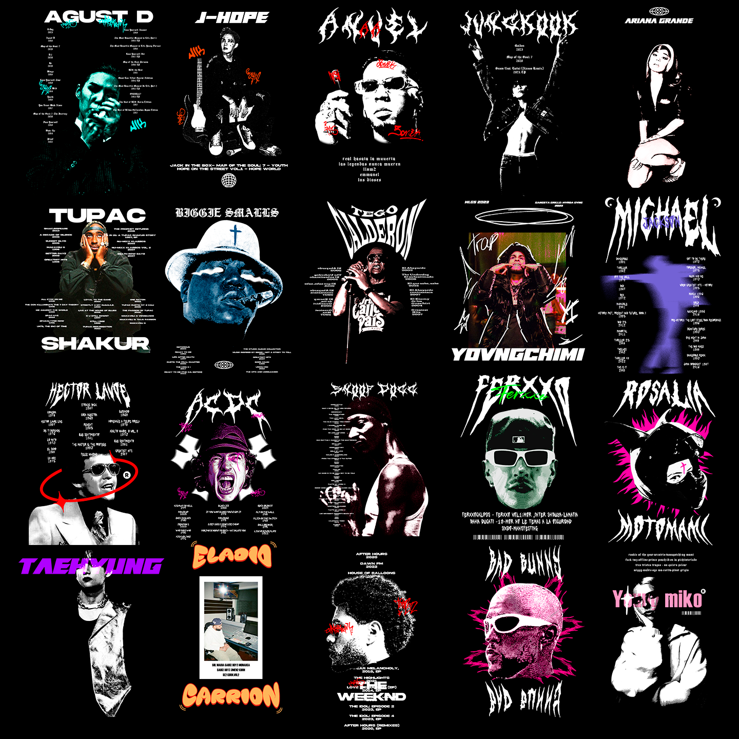 Paquete Completo +50,000 Diseños Para DTF y Sublimación