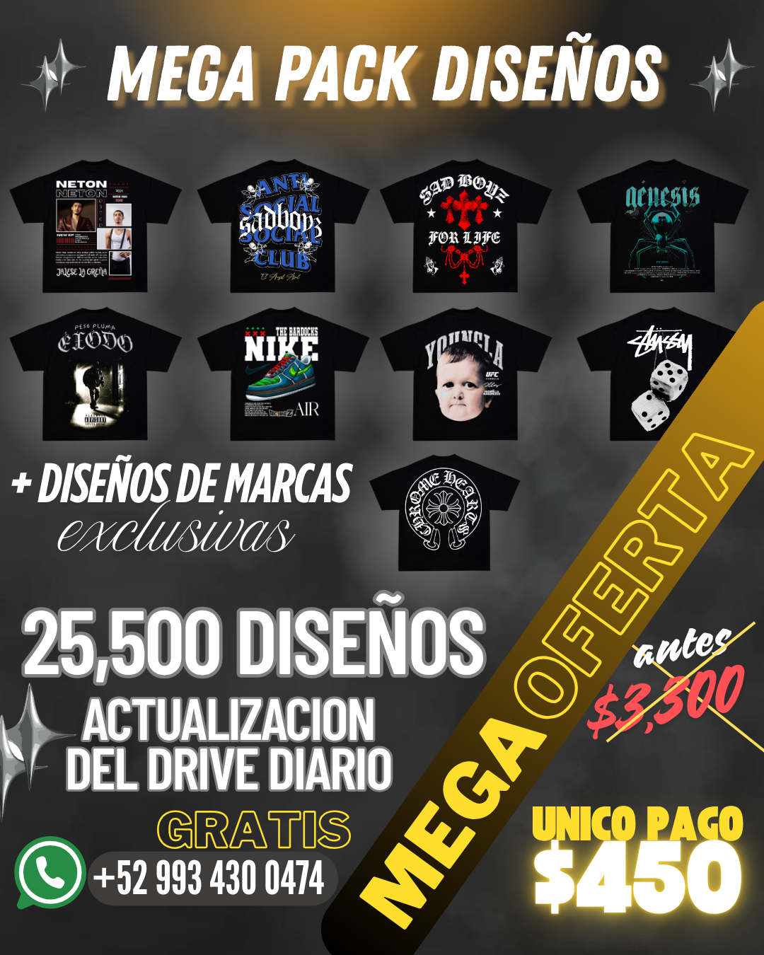 Paquete Completo Diseños DTF PREMIUM