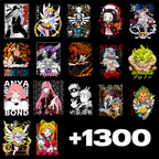 Paquete Completo +50,000 Diseños Para DTF y Sublimación