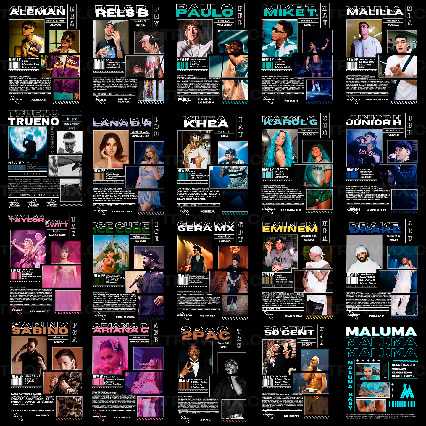 Paquete Completo +50,000 Diseños Para DTF y Sublimación