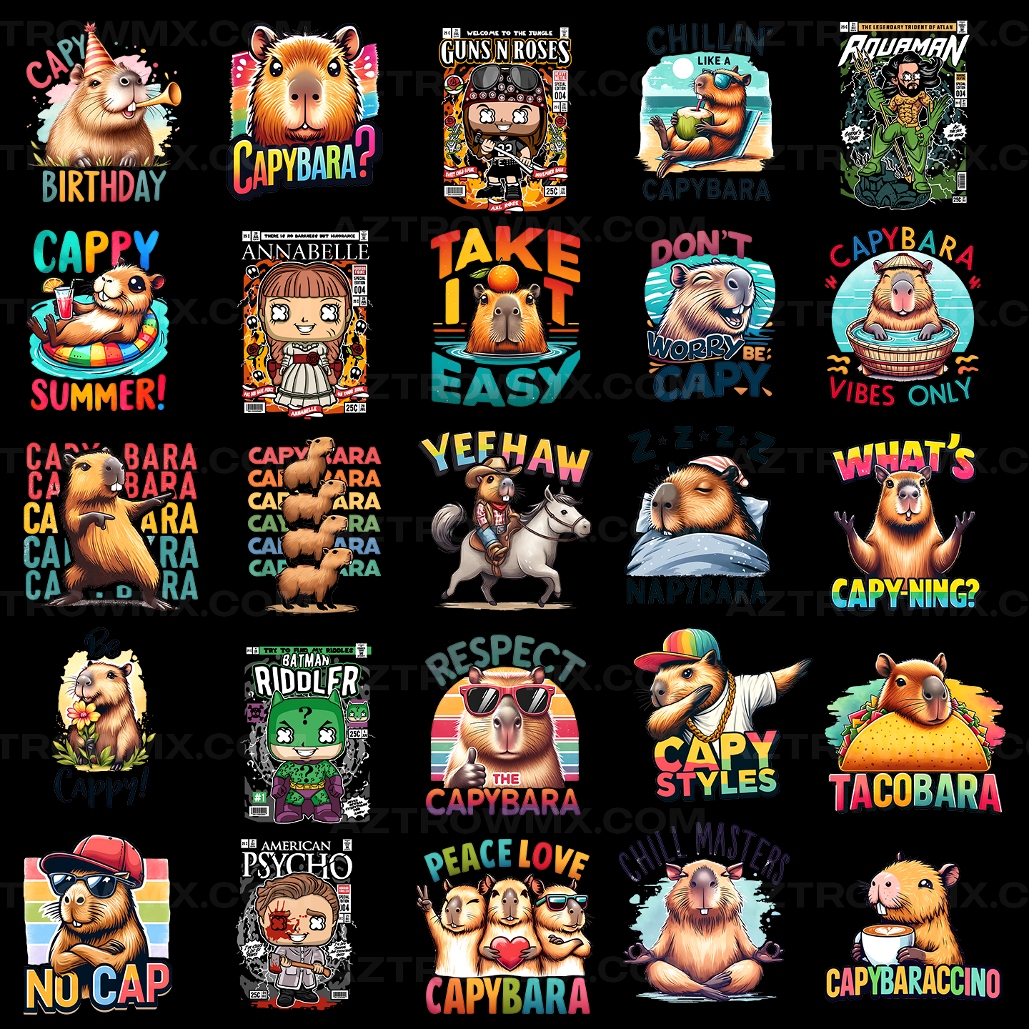 Paquete Completo +50,000 Diseños Para DTF y Sublimación