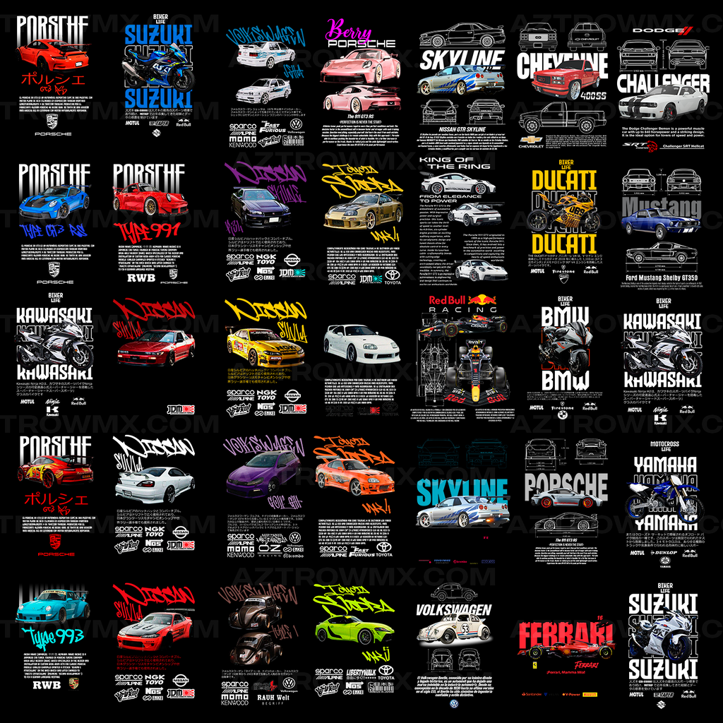 Paquete Completo +50,000 Diseños Para DTF y Sublimación