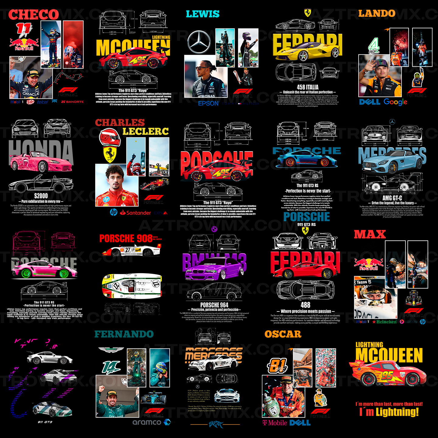 Paquete Completo +50,000 Diseños Para DTF y Sublimación