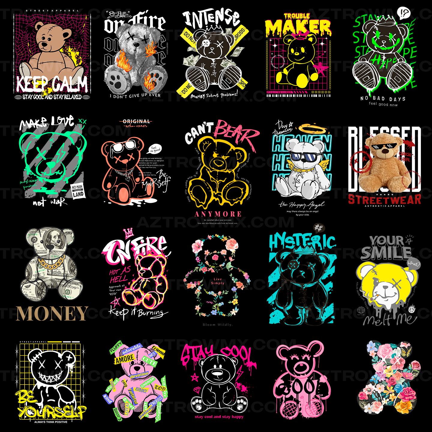 Paquete Completo +50,000 Diseños Para DTF y Sublimación